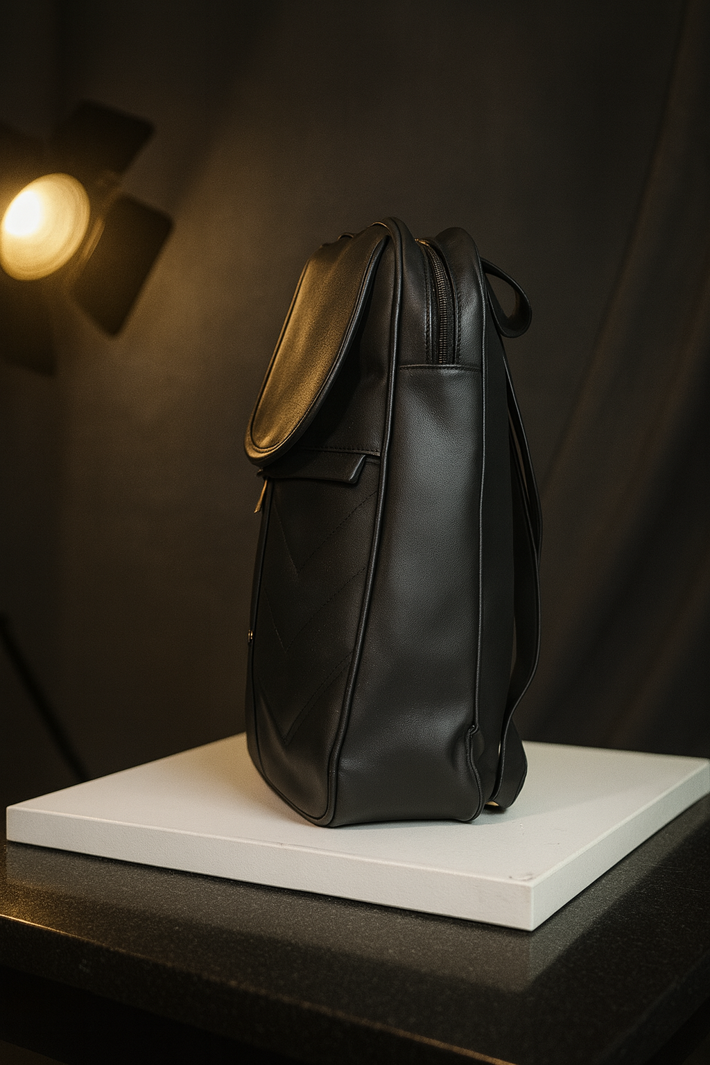 Fashion School & Travel Bag with Gold Decorative Ring and Elegant Everyday Design