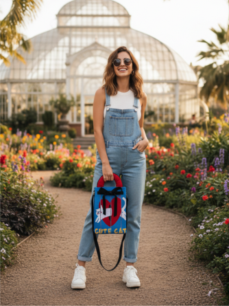 Cute Canvas Sling Bag for Girls & Women – Lightweight Crossbody with Stylish Prints for Everyday Use